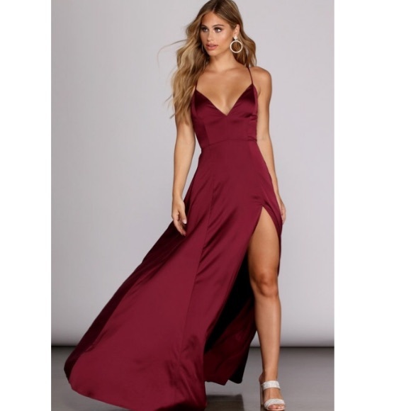 vera satin lace up dress Plus Vera Satin Lace Up Formal Dress
